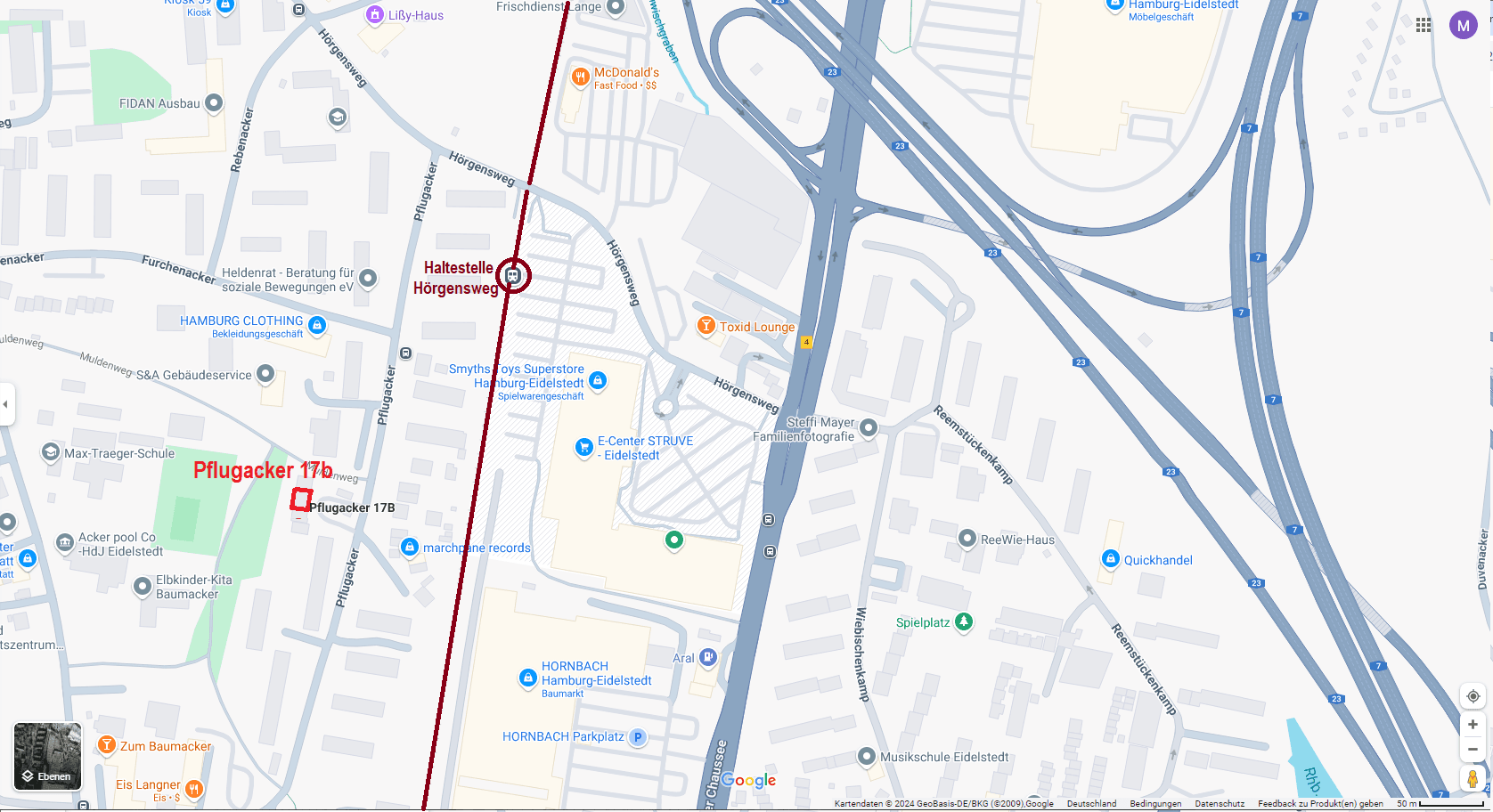 Pronájem bytu 2+kk 77 m², Pflugacker 17 b, Hamburg, Hamburg Pronájem bytu 2+kk 77 m², Pflugacker 17 b, Hamburg, Hamburg