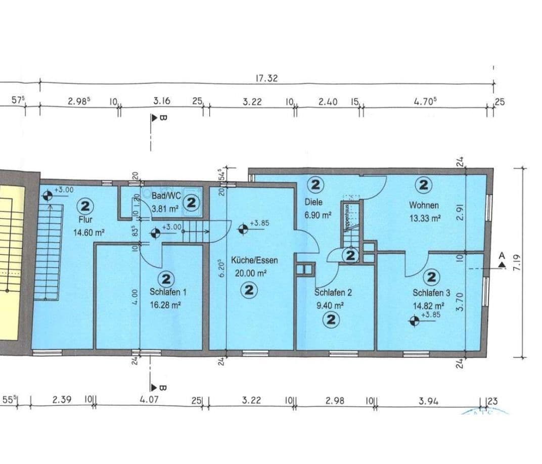 Pronájem bytu 4+1 103 m², Schlossstraße 36, Rauenberg, Bádensko-Württembersko Pronájem bytu 4+1 103 m², Schlossstraße 36, Rauenberg, Bádensko-Württembersko