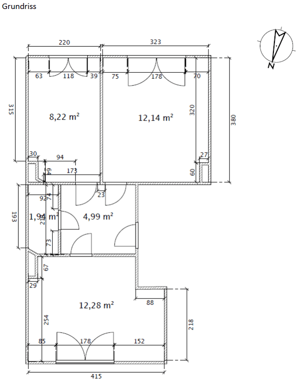 Pronájem bytu 2+1 44 m², Olgastr. 26, Bremen, Bremen Pronájem bytu 2+1 44 m², Olgastr. 26, Bremen, Bremen