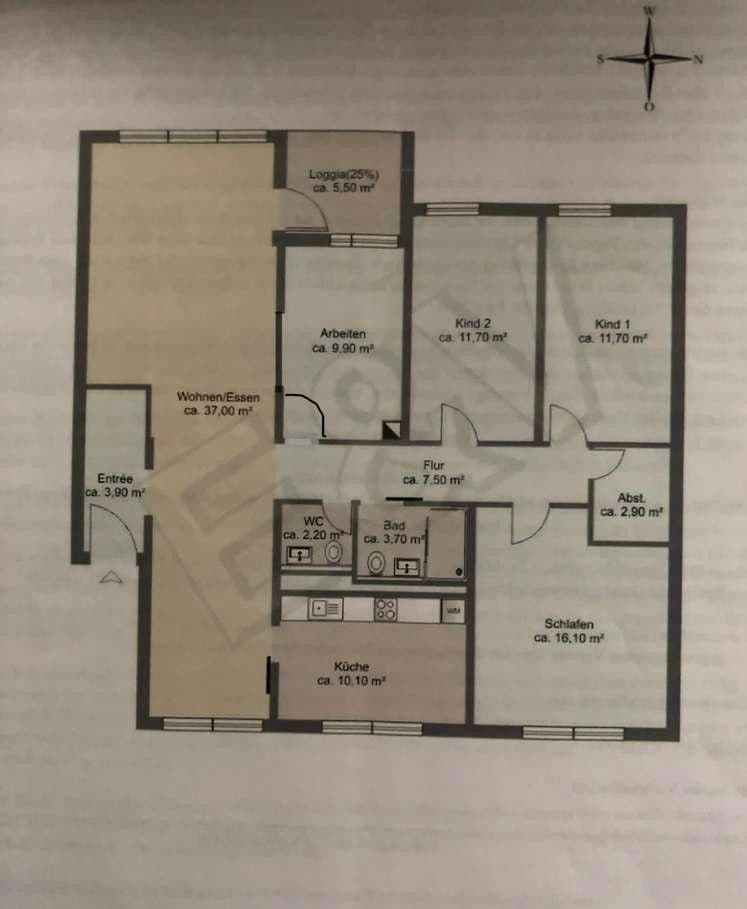 Prodej bytu 5+1 119 m², Ludwigshafen am Rhein, Porýní-Falc Prodej bytu 5+1 119 m², Ludwigshafen am Rhein, Porýní-Falc