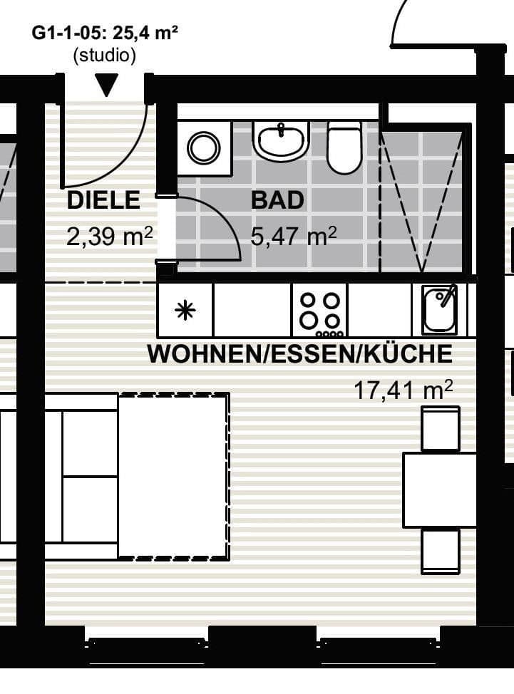Pronájem bytu 1+1 26 m², Genthinerstr 46, Berlin, Berlín Pronájem bytu 1+1 26 m², Genthinerstr 46, Berlin, Berlín