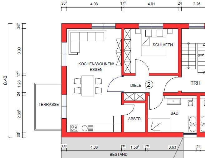 Pronájem bytu 2+1 65 m², Simmern/Hunsrück, Porýní-Falc Pronájem bytu 2+1 65 m², Simmern/Hunsrück, Porýní-Falc