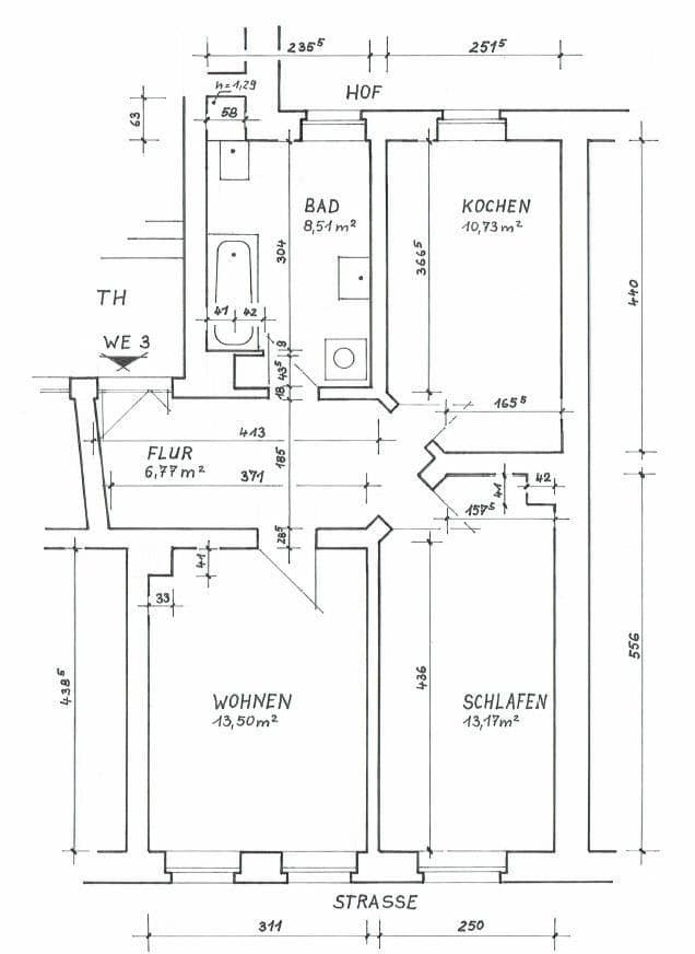 Pronájem bytu 2+1 55 m², Weberstraße 4, Zwenkau, Sasko Pronájem bytu 2+1 55 m², Weberstraße 4, Zwenkau, Sasko
