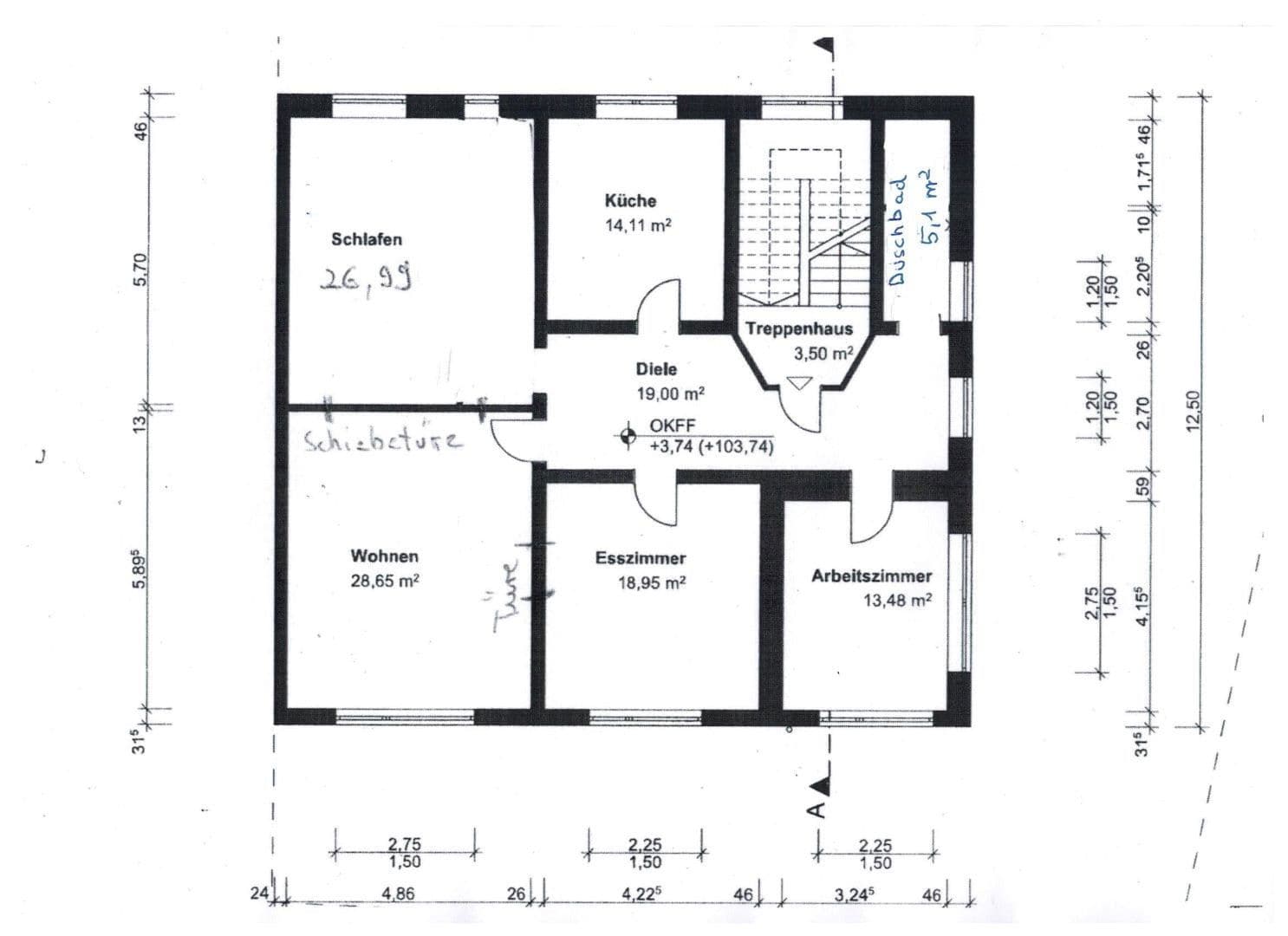 Pronájem bytu 4+1 124 m², Gewerbeschulstraße 11, Remscheid, Severní Porýní-Vestfálsko Pronájem bytu 4+1 124 m², Gewerbeschulstraße 11, Remscheid, Severní Porýní-Vestfálsko