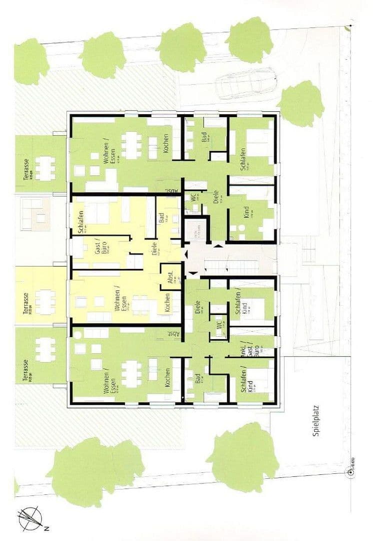 Pronájem bytu 3+1 69 m², Herzogenrath, Severní Porýní-Vestfálsko Pronájem bytu 3+1 69 m², Herzogenrath, Severní Porýní-Vestfálsko