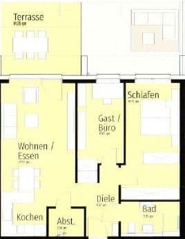 Pronájem bytu 3+1 69 m², Herzogenrath, Severní Porýní-Vestfálsko Pronájem bytu 3+1 69 m², Herzogenrath, Severní Porýní-Vestfálsko