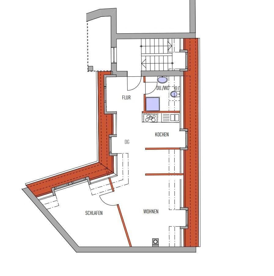 Pronájem bytu 2+kk 68 m², Nürnberg, Bavorsko Pronájem bytu 2+kk 68 m², Nürnberg, Bavorsko