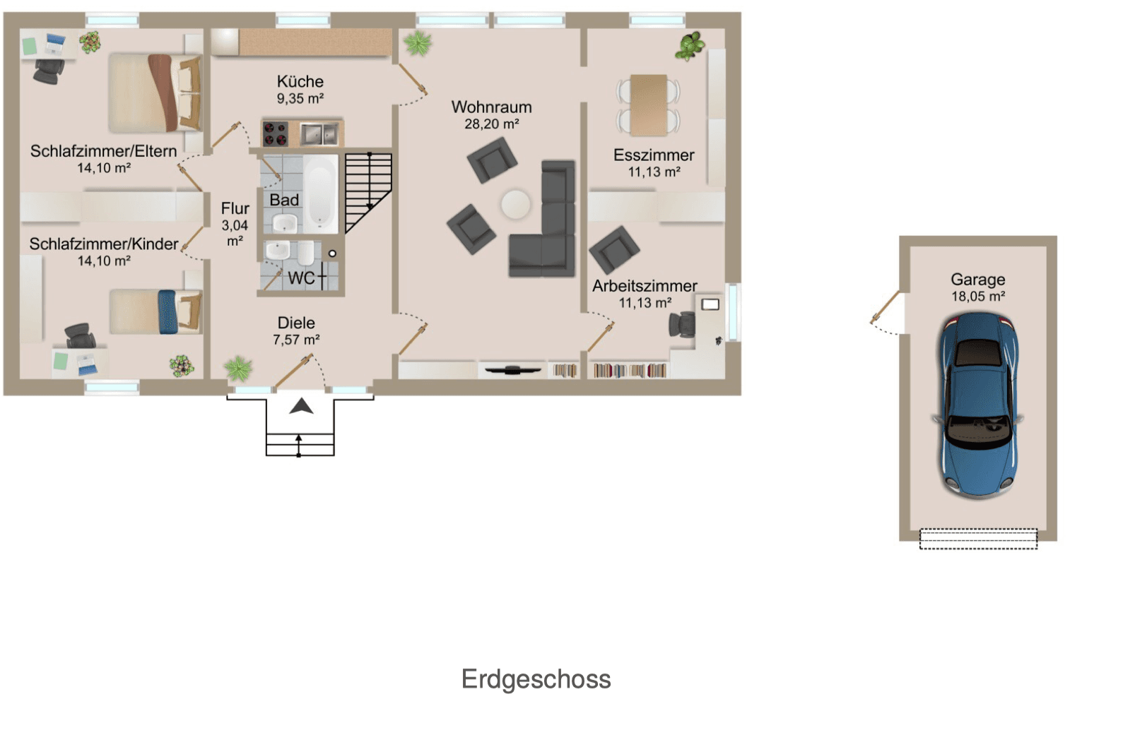 Prodej domu 104 m², pozemek 962 m², Dillingen an der Donau, Bavorsko Prodej domu 104 m², pozemek 962 m², Dillingen an der Donau, Bavorsko