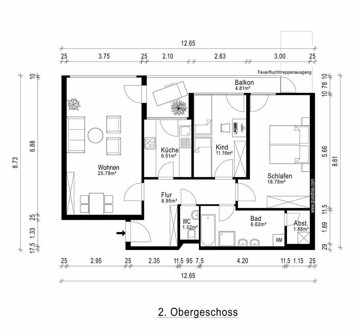 Prodej bytu 3+1 83 m², Goldmühlestraße, Sindelfingen, Bádensko-Württembersko Prodej bytu 3+1 83 m², Goldmühlestraße, Sindelfingen, Bádensko-Württembersko