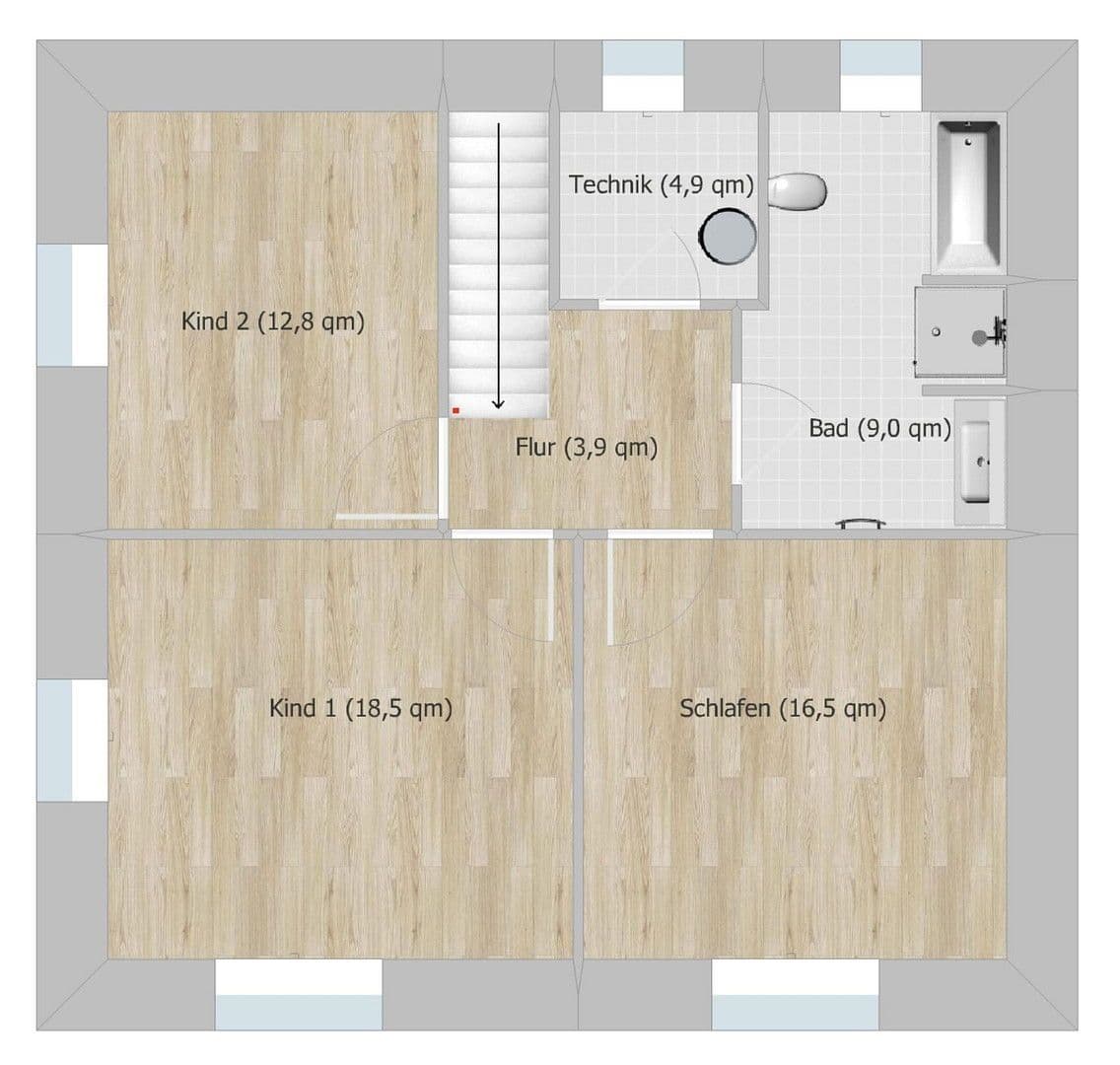Prodej domu 153 m², pozemek 579 m², Hamburg, Hamburg Prodej domu 153 m², pozemek 579 m², Hamburg, Hamburg