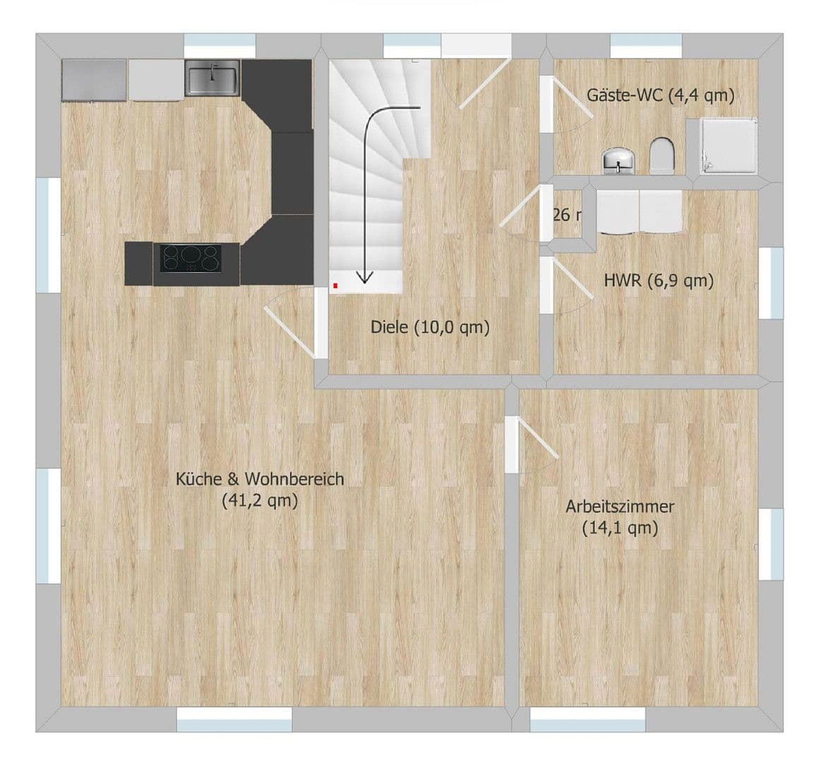 Prodej domu 153 m², pozemek 579 m², Hamburg, Hamburg Prodej domu 153 m², pozemek 579 m², Hamburg, Hamburg
