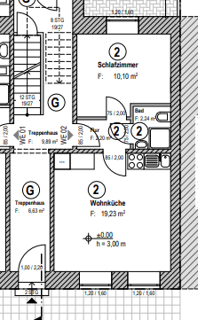 Pronájem bytu 2+1 44 m², Ostermannstraße 9, Essen, Severní Porýní-Vestfálsko Pronájem bytu 2+1 44 m², Ostermannstraße 9, Essen, Severní Porýní-Vestfálsko