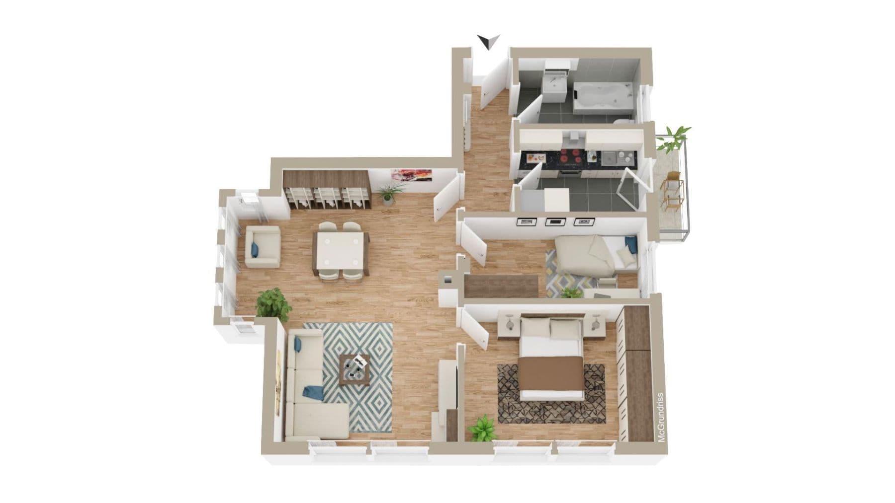 Pronájem bytu 3+1 72 m², Unterhäuserstr. 1, Stuttgart Degerloch, Bádensko-Württembersko Pronájem bytu 3+1 72 m², Unterhäuserstr. 1, Stuttgart Degerloch, Bádensko-Württembersko