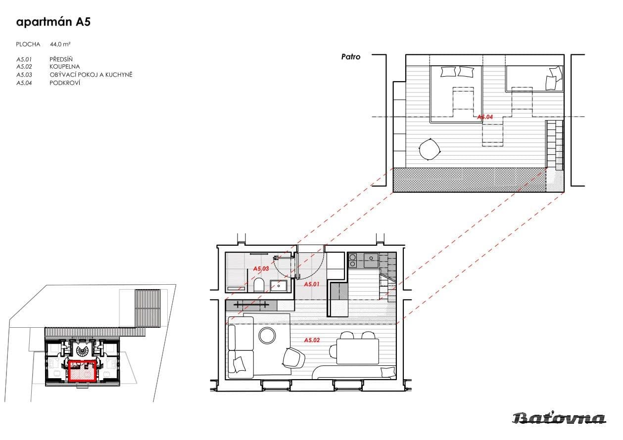 Pronájem bytu 2+kk 44 m², Vacov, Jihočeský kraj Pronájem bytu 2+kk 44 m², Vacov, Jihočeský kraj