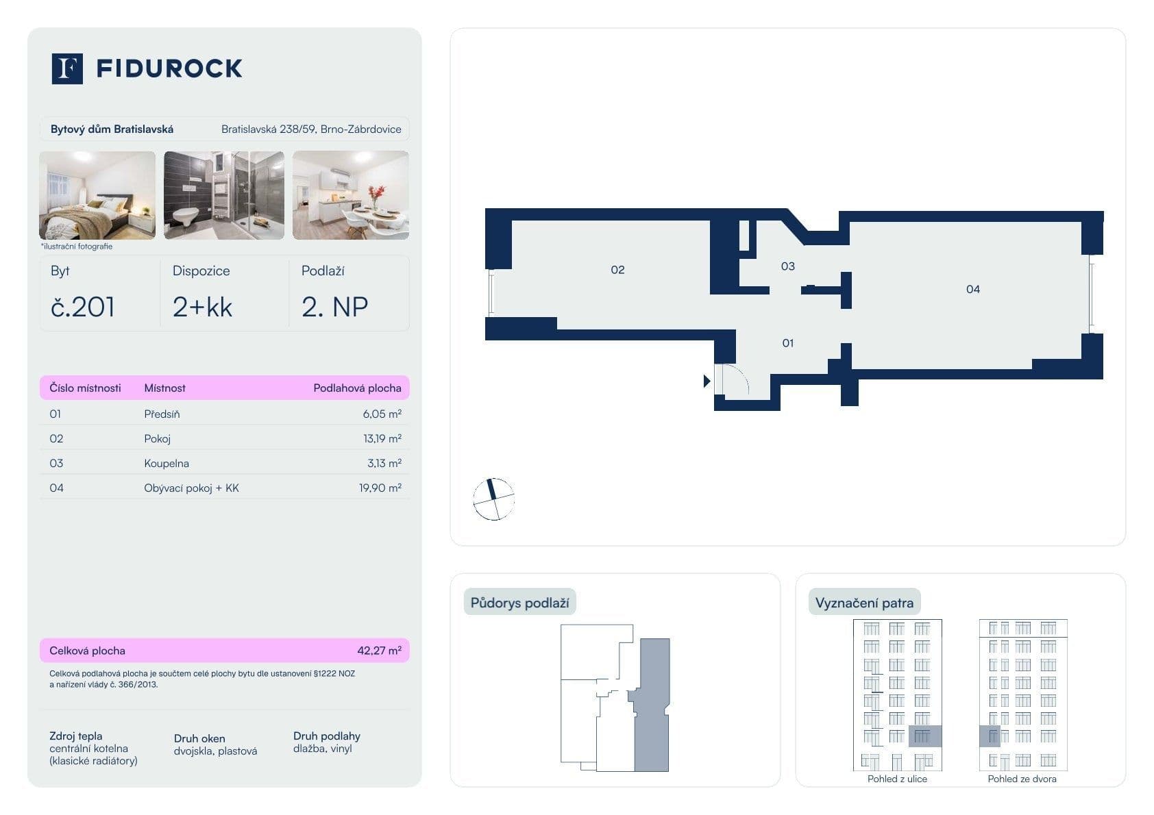 Prodej bytu 2+kk 45 m², Bratislavská, Brno, Jihomoravský kraj Prodej bytu 2+kk 45 m², Bratislavská, Brno, Jihomoravský kraj