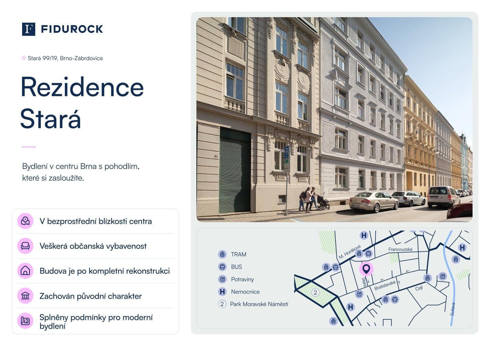 Prodej bytu 1+kk 35 m², Stará, Brno, Jihomoravský kraj Prodej bytu 1+kk 35 m², Stará, Brno, Jihomoravský kraj