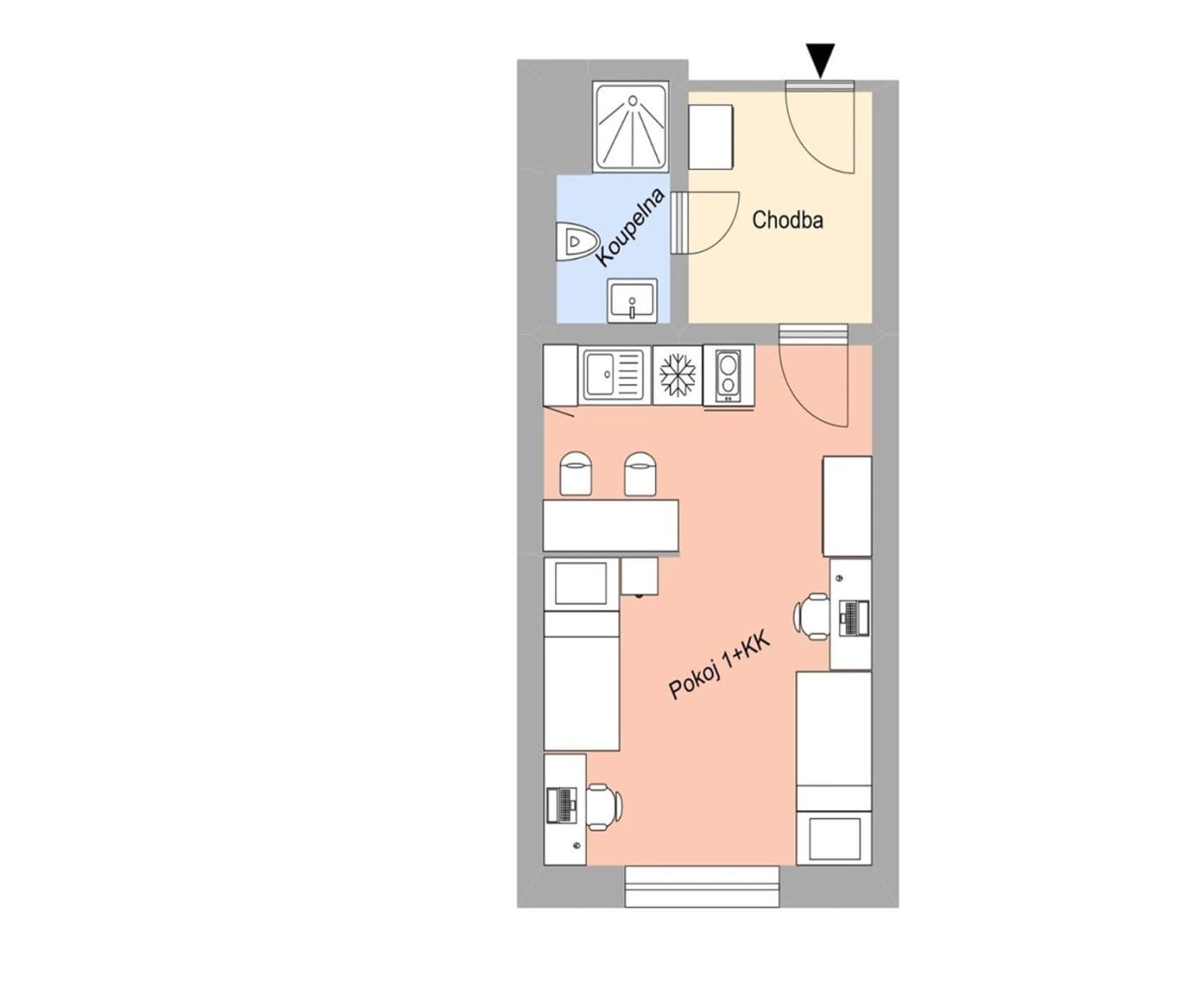 Pronájem bytu 1+kk 27 m², Magisterská, Plzeň, Plzeňský kraj Pronájem bytu 1+kk 27 m², Magisterská, Plzeň, Plzeňský kraj