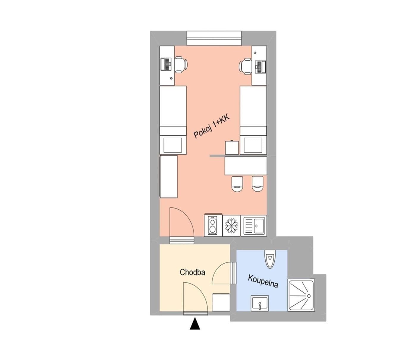 Pronájem bytu 1+kk 27 m², Magisterská, Plzeň, Plzeňský kraj Pronájem bytu 1+kk 27 m², Magisterská, Plzeň, Plzeňský kraj