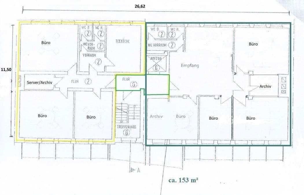 Pronájem kanceláře 154 m², Huyssenallee 78-80, Essen, Severní Porýní-Vestfálsko Pronájem kanceláře 154 m², Huyssenallee 78-80, Essen, Severní Porýní-Vestfálsko