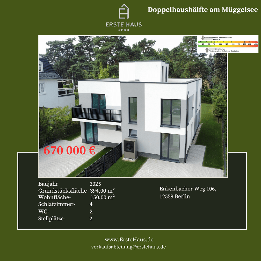 Prodej domu 150 m², pozemek 394 m², Enkenbacher Weg 106, Berlin, Berlín Prodej domu 150 m², pozemek 394 m², Enkenbacher Weg 106, Berlin, Berlín