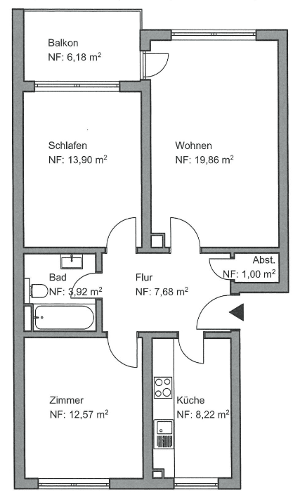 Prodej bytu 3+1 70 m², Julius-Leber-Straße 9, Bonn, Severní Porýní-Vestfálsko Prodej bytu 3+1 70 m², Julius-Leber-Straße 9, Bonn, Severní Porýní-Vestfálsko