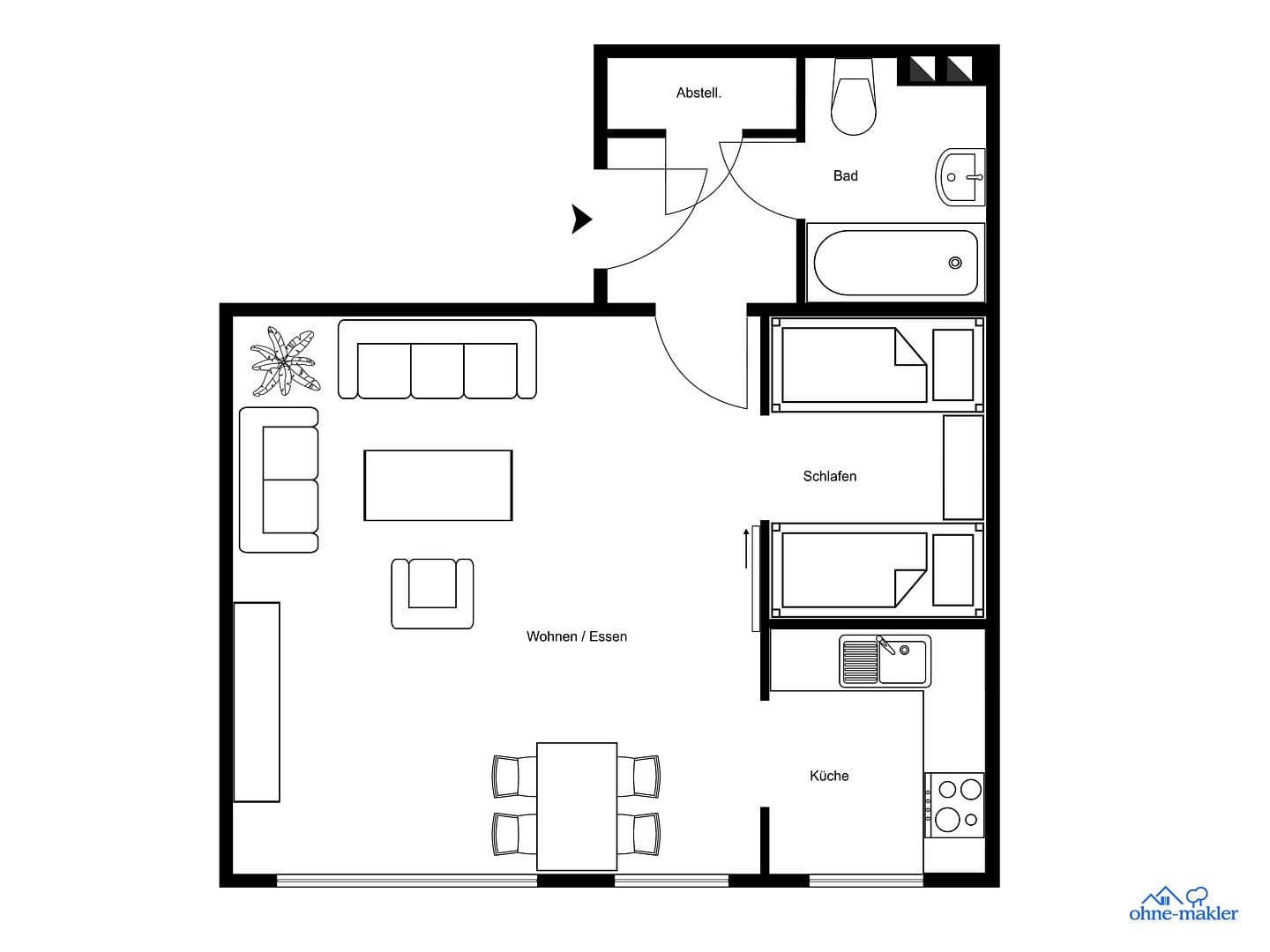 Prodej bytu 1+kk 45 m², Neulerchenflederstraße, Wien, Wien Prodej bytu 1+kk 45 m², Neulerchenflederstraße, Wien, Wien