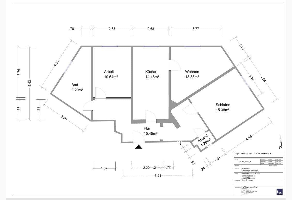 Prodej bytu 3+1 80 m², Gaßnerstraße 1, München, Bavorsko Prodej bytu 3+1 80 m², Gaßnerstraße 1, München, Bavorsko
