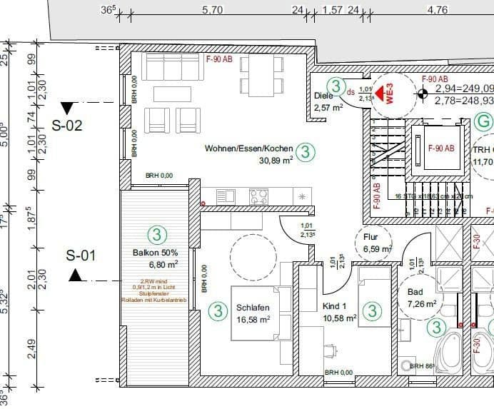 Prodej bytu 3+1 81 m², Rheinbach, Severní Porýní-Vestfálsko Prodej bytu 3+1 81 m², Rheinbach, Severní Porýní-Vestfálsko
