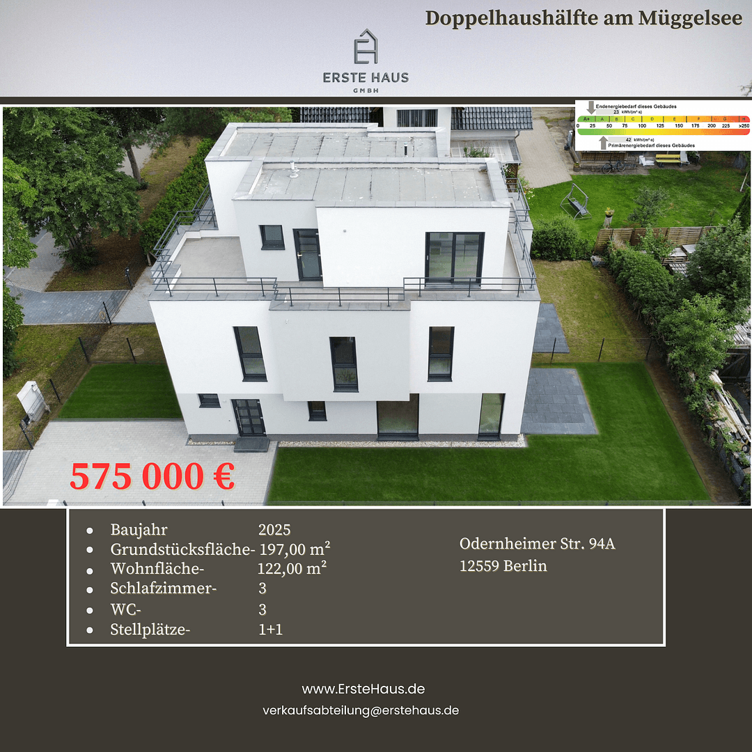 Prodej domu 122 m², pozemek 197 m², Odernheimer Straße 94 A, Berlin, Berlín Prodej domu 122 m², pozemek 197 m², Odernheimer Straße 94 A, Berlin, Berlín