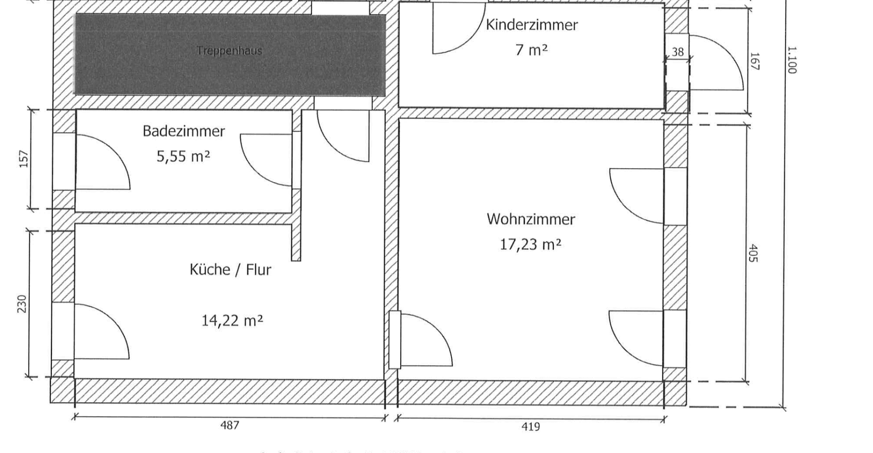 Pronájem bytu 1+kk 44 m², Große Gartenstraße 41, Brandenburg, Braniborsko Pronájem bytu 1+kk 44 m², Große Gartenstraße 41, Brandenburg, Braniborsko