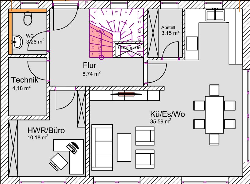 Pronájem domu 156 m², pozemek 300 m², Attenweiler, Bádensko-Württembersko Pronájem domu 156 m², pozemek 300 m², Attenweiler, Bádensko-Württembersko