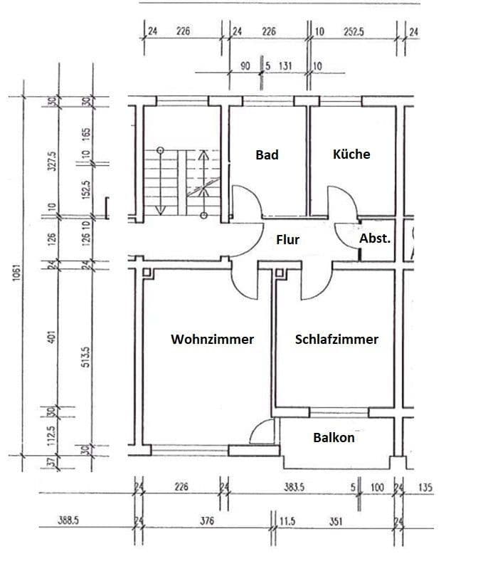 Pronájem bytu 2+1 56 m², In den Hundert Morgen 21, Ingelheim am Rhein, Porýní-Falc Pronájem bytu 2+1 56 m², In den Hundert Morgen 21, Ingelheim am Rhein, Porýní-Falc