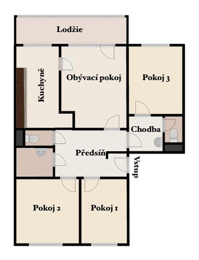 Prodej bytu 4+1 95 m², Vondroušova, Praha, Praha Prodej bytu 4+1 95 m², Vondroušova, Praha, Praha