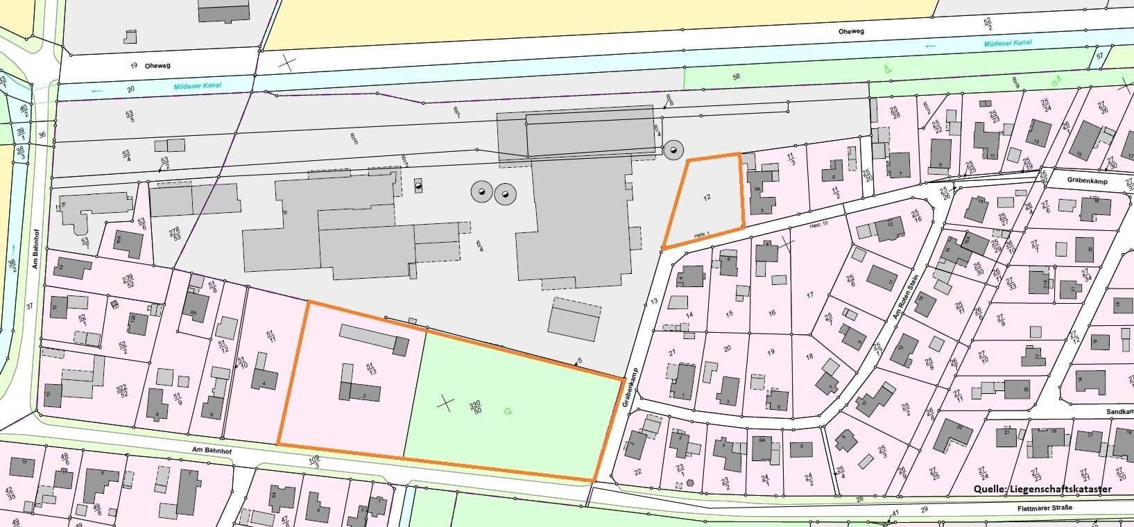 Prodej pozemku 1.475 m², Am Bahnhof 18, Müden (Aller), Dolní Sasko Prodej pozemku 1.475 m², Am Bahnhof 18, Müden (Aller), Dolní Sasko