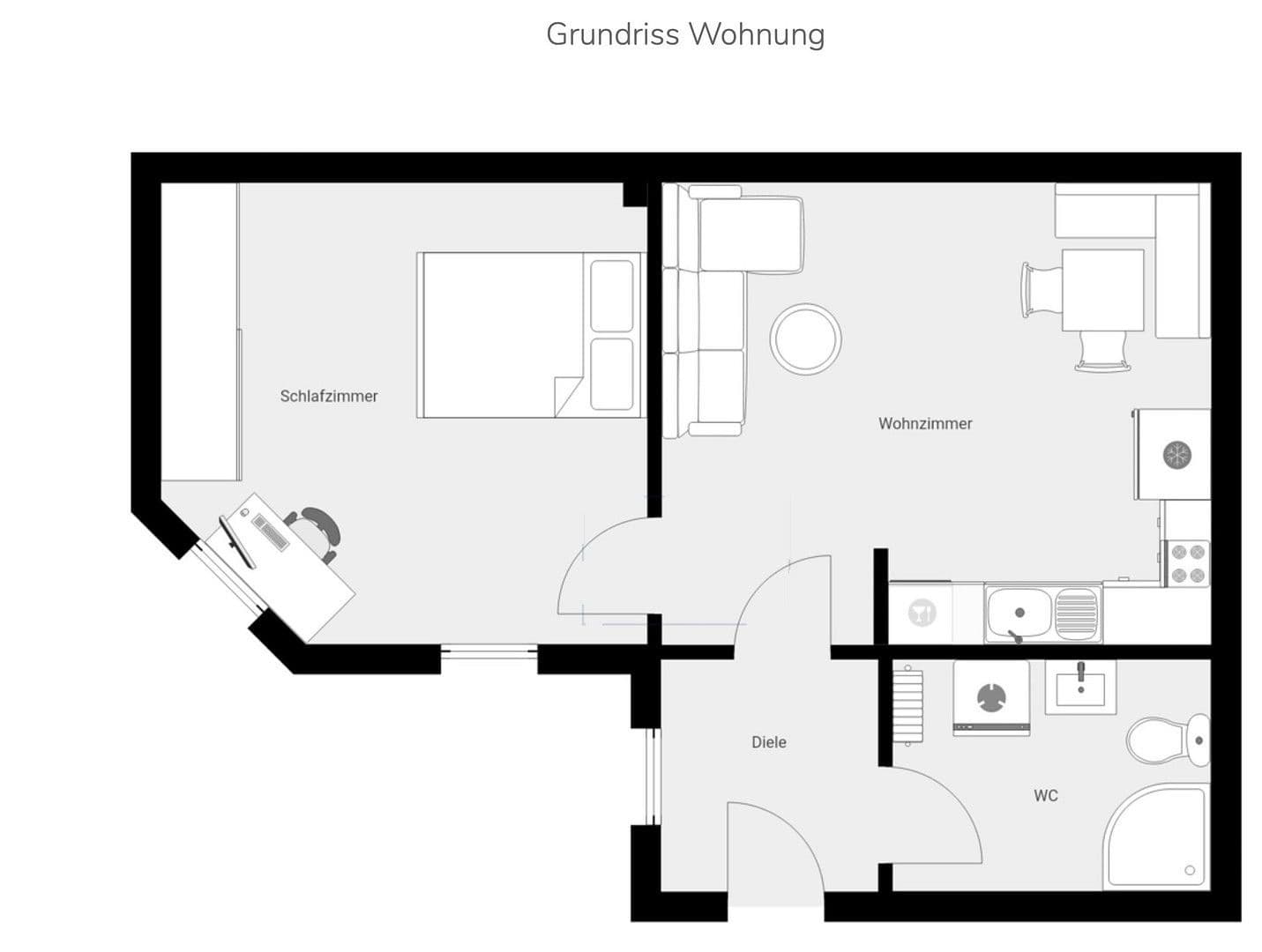 Prodej bytu 2+1 44 m², Zirndorf, Bavorsko Prodej bytu 2+1 44 m², Zirndorf, Bavorsko