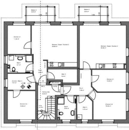 Pronájem bytu 3+1 75 m², Heidenau, Dolní Sasko Pronájem bytu 3+1 75 m², Heidenau, Dolní Sasko