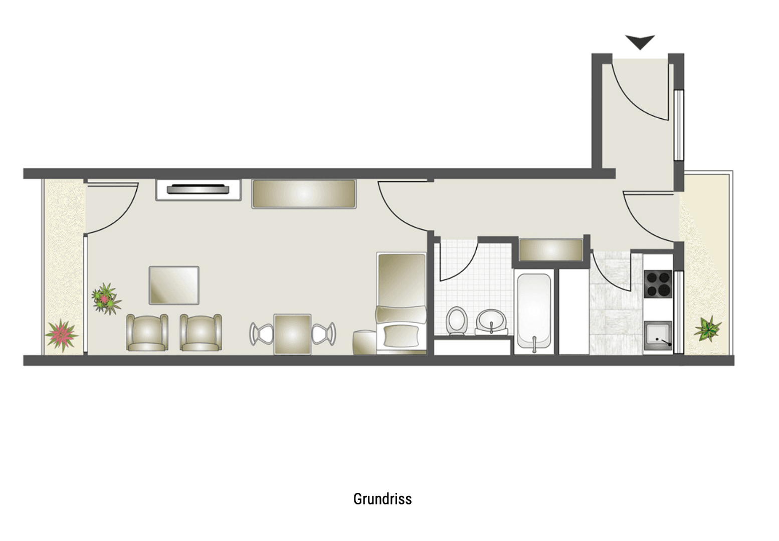 Pronájem bytu 1+1 35 m², Zieblandstraße 47, München, Bavorsko Pronájem bytu 1+1 35 m², Zieblandstraße 47, München, Bavorsko