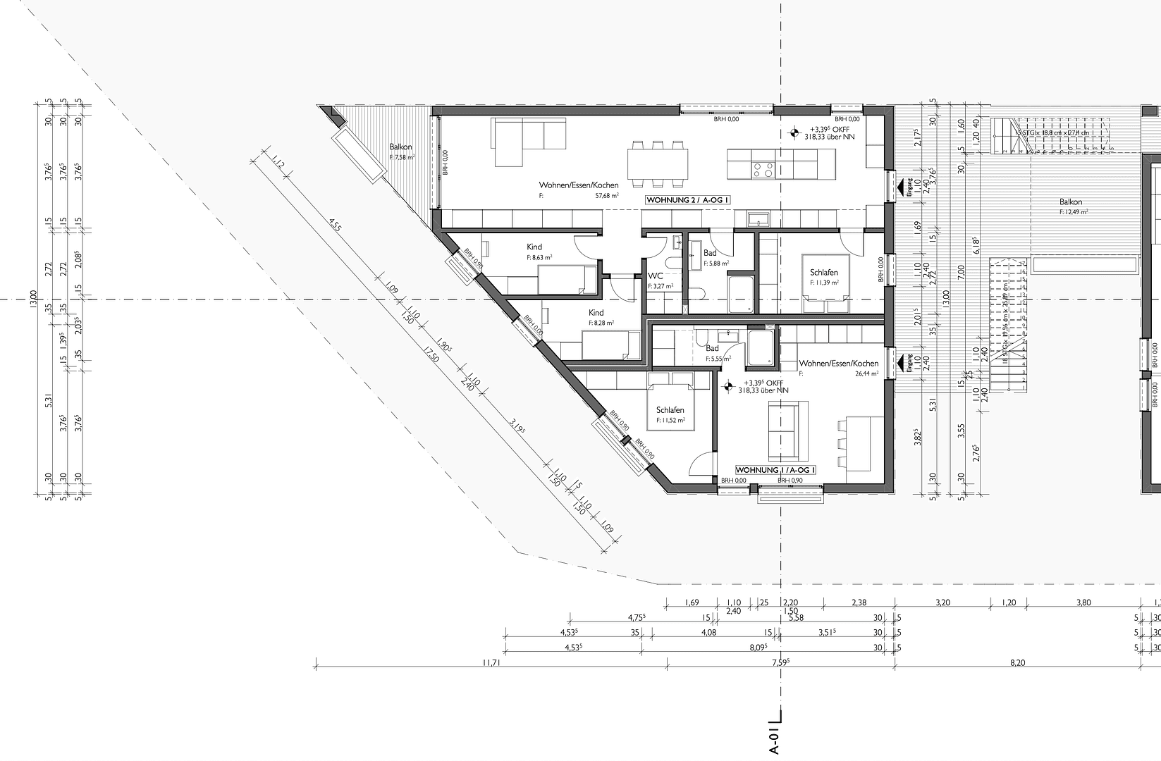 Pronájem bytu 2+1 44 m², Feldbergblick 28, Waldems, Hessen Pronájem bytu 2+1 44 m², Feldbergblick 28, Waldems, Hessen