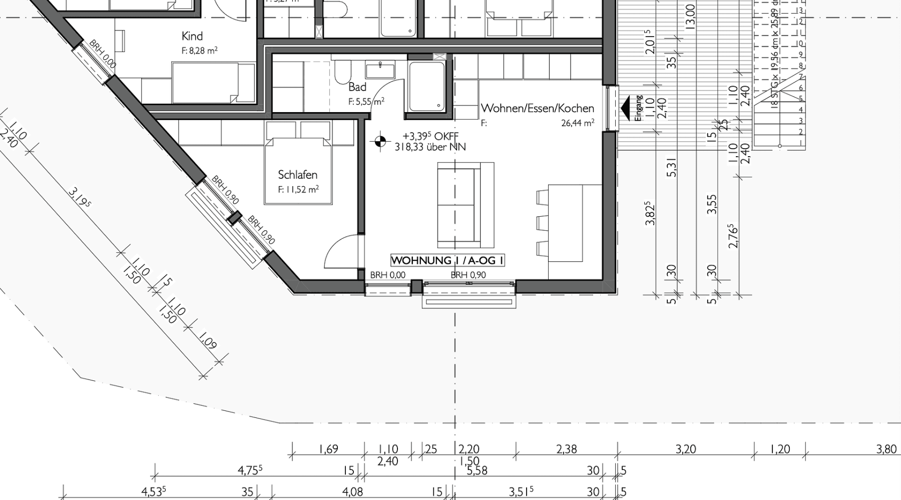 Pronájem bytu 2+1 44 m², Feldbergblick 28, Waldems, Hessen Pronájem bytu 2+1 44 m², Feldbergblick 28, Waldems, Hessen