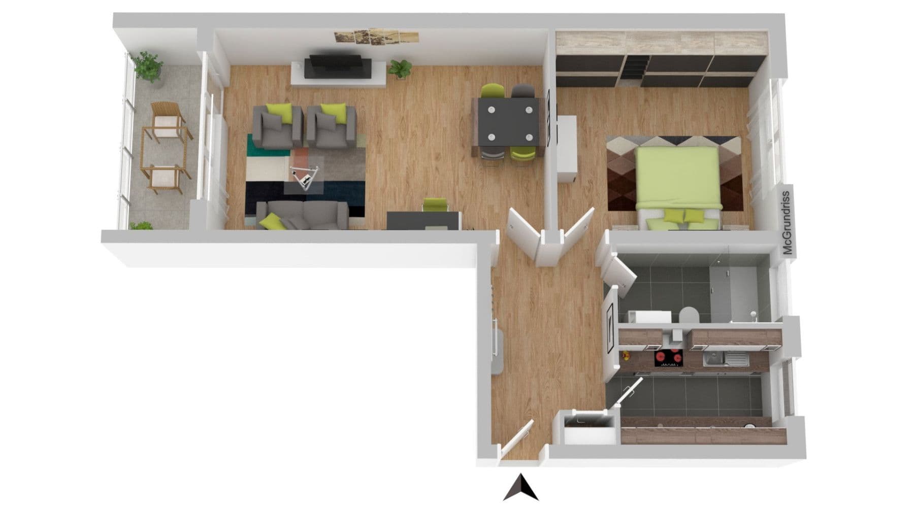 Pronájem bytu 2+1 62 m², Waldstr. 53, Berlin, Berlín Pronájem bytu 2+1 62 m², Waldstr. 53, Berlin, Berlín