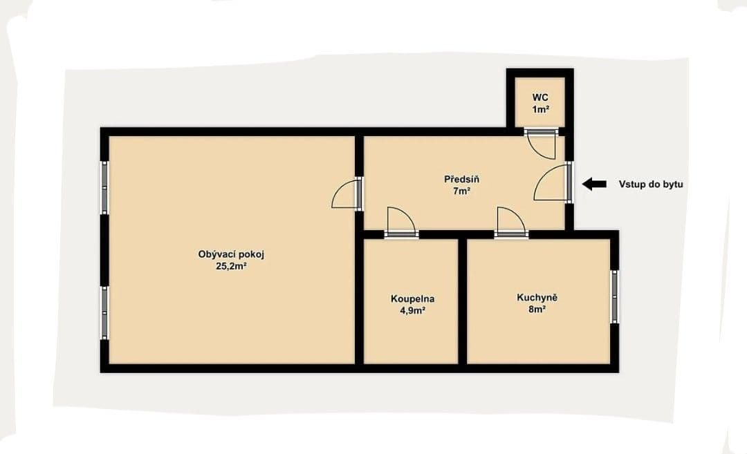 Pronájem bytu 1+1 46 m², Jugoslávská, Brno, Jihomoravský kraj Pronájem bytu 1+1 46 m², Jugoslávská, Brno, Jihomoravský kraj