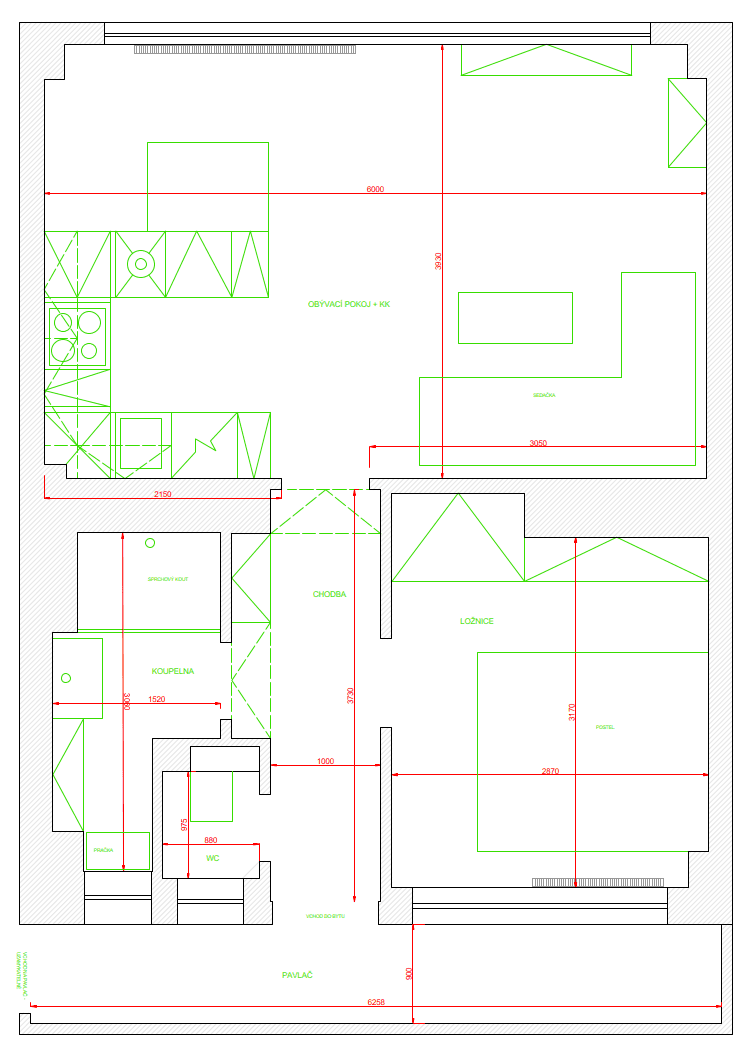 Pronájem bytu 2+kk 45 m², Humpolecká, Praha, Praha Pronájem bytu 2+kk 45 m², Humpolecká, Praha, Praha