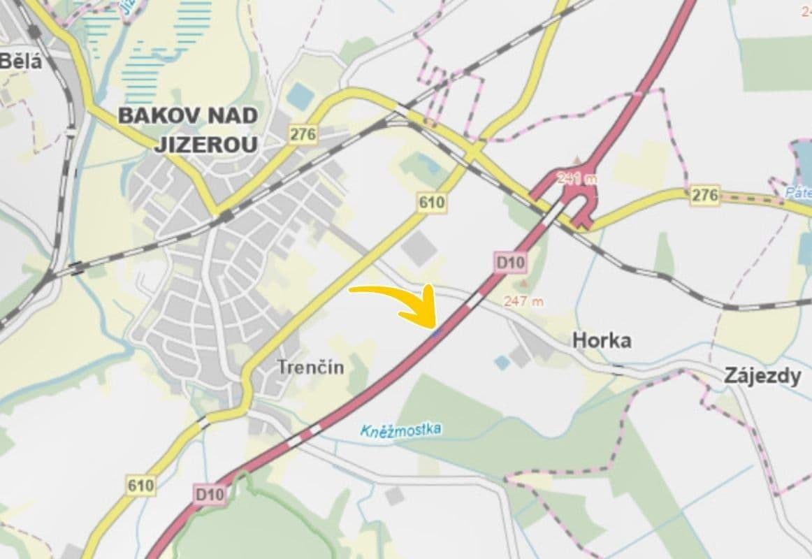 Prodej pozemku 256 m², Bakov nad Jizerou, Středočeský kraj Prodej pozemku 256 m², Bakov nad Jizerou, Středočeský kraj