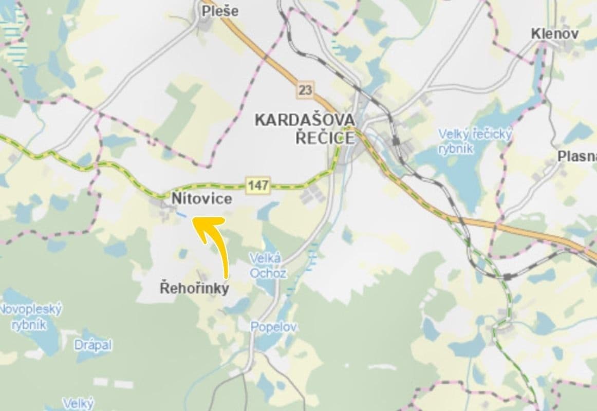 Prodej pozemku 204 m², Kardašova Řečice, Jihočeský kraj Prodej pozemku 204 m², Kardašova Řečice, Jihočeský kraj