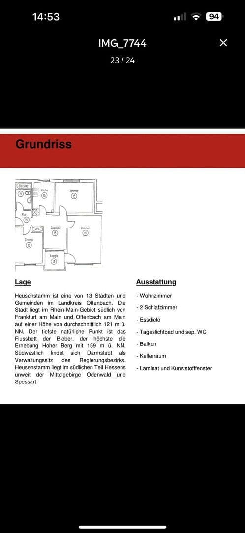 Prodej bytu 3+1 71 m², Heusenstamm, Hessen Prodej bytu 3+1 71 m², Heusenstamm, Hessen