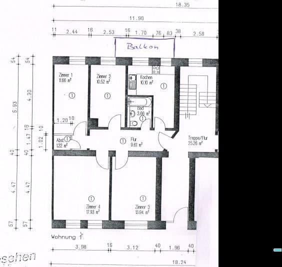 Prodej bytu 4+1 82 m², Kassel, Hessen Prodej bytu 4+1 82 m², Kassel, Hessen
