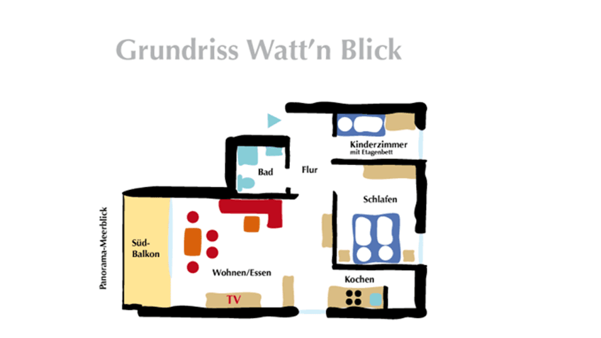 Prodej bytu 3+1 60 m², Wyk auf Föhr, Šlesvicko-Holštýnsko Prodej bytu 3+1 60 m², Wyk auf Föhr, Šlesvicko-Holštýnsko