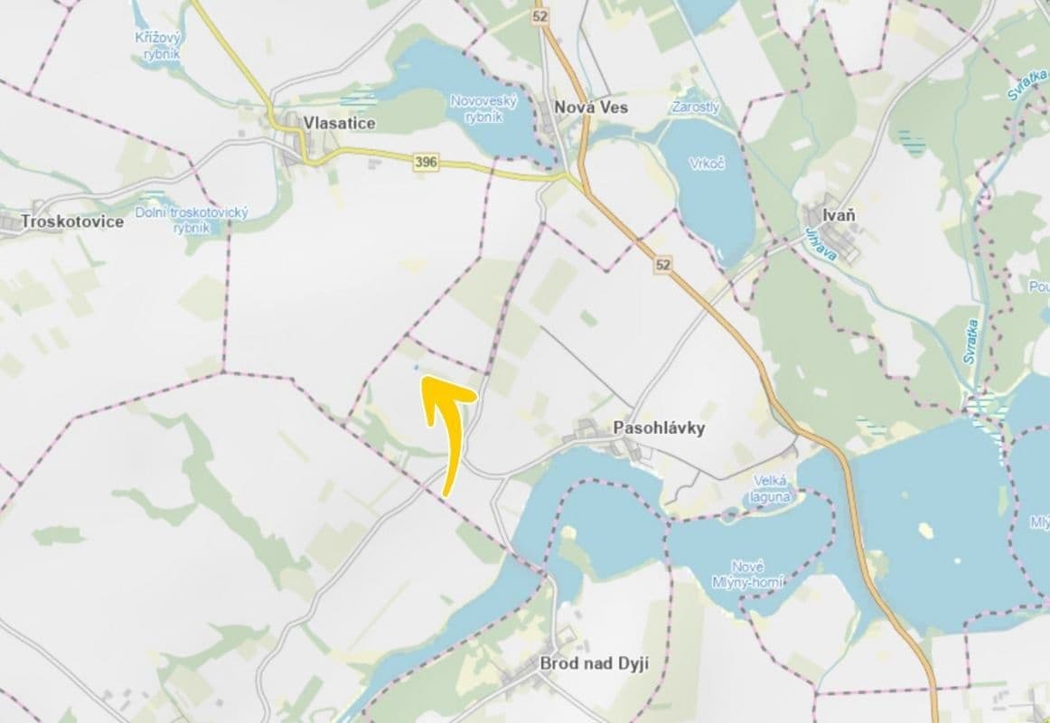 Prodej pozemku 973 m², Pasohlávky, Jihomoravský kraj Prodej pozemku 973 m², Pasohlávky, Jihomoravský kraj