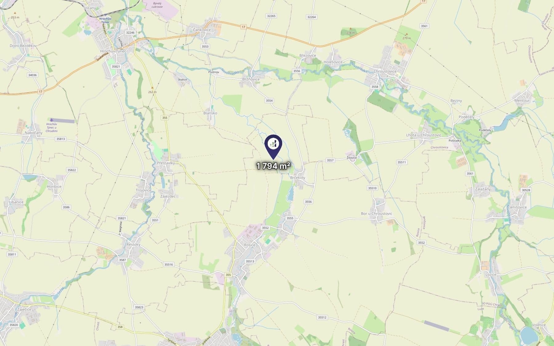 Prodej pozemku 299 m², Rosice, Pardubický kraj Prodej pozemku 299 m², Rosice, Pardubický kraj