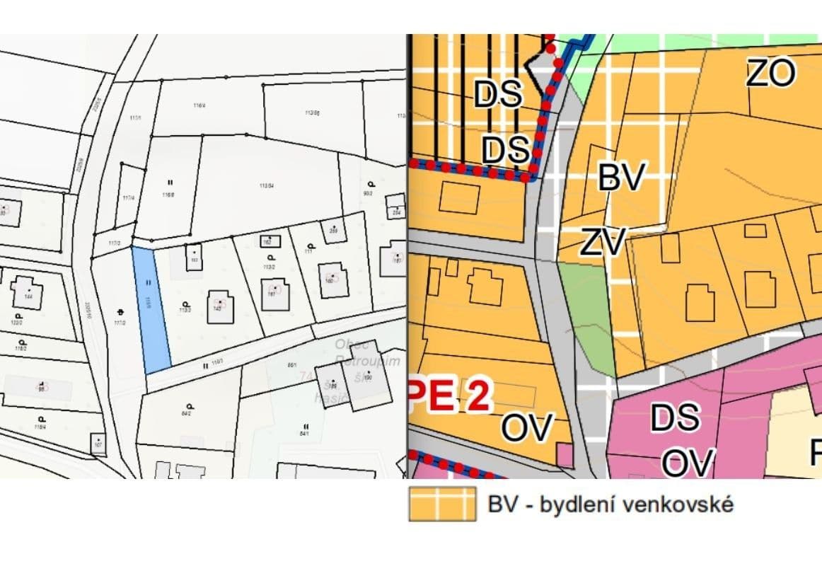 Prodej pozemku 113 m², Petroupim, Středočeský kraj Prodej pozemku 113 m², Petroupim, Středočeský kraj